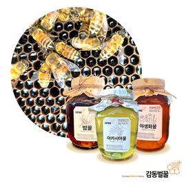 [Market Serafim] Gamdong Honey, Natural Native Acacia Wildflowers Chestnut Honey 2.4kg_Natural Honey, Minerals, Immunity_made in korea